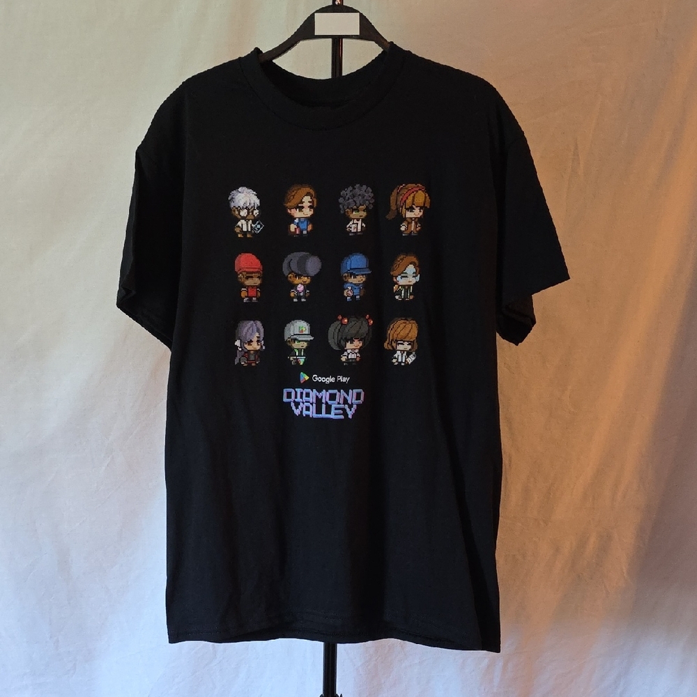 Google Play Diamond Valley Exclusive Merch. Medium Character t-Shirt. New Withou